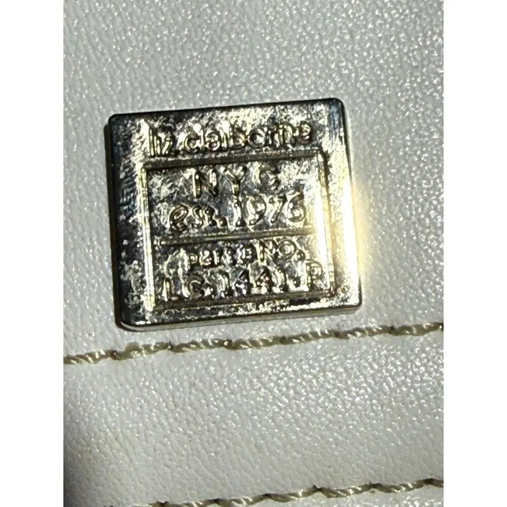 Liz Claiborne Vintage Off-White Flap Crossbody Bag